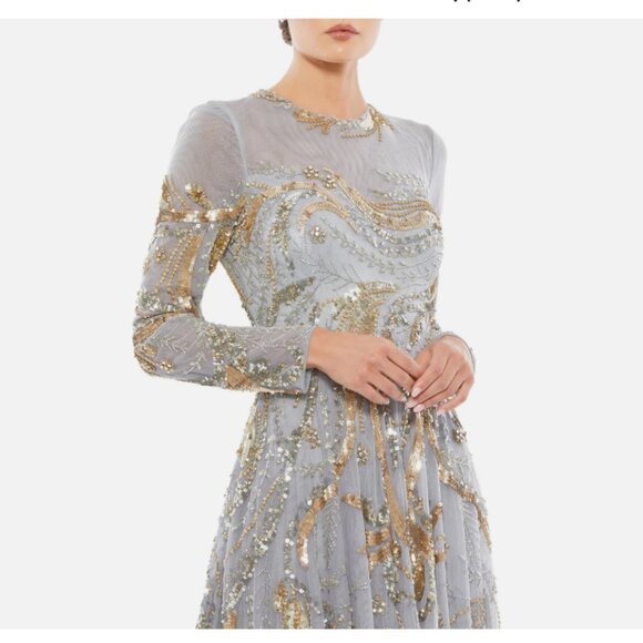 Mac Duggal 5217 Embellished Illusion Evening Gown - Picture 3 of 7